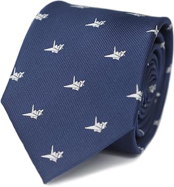 Origami Art Necktie For Men Origami Animal Tie Paper Plane Men Tie Rhino Tie Crane Tie