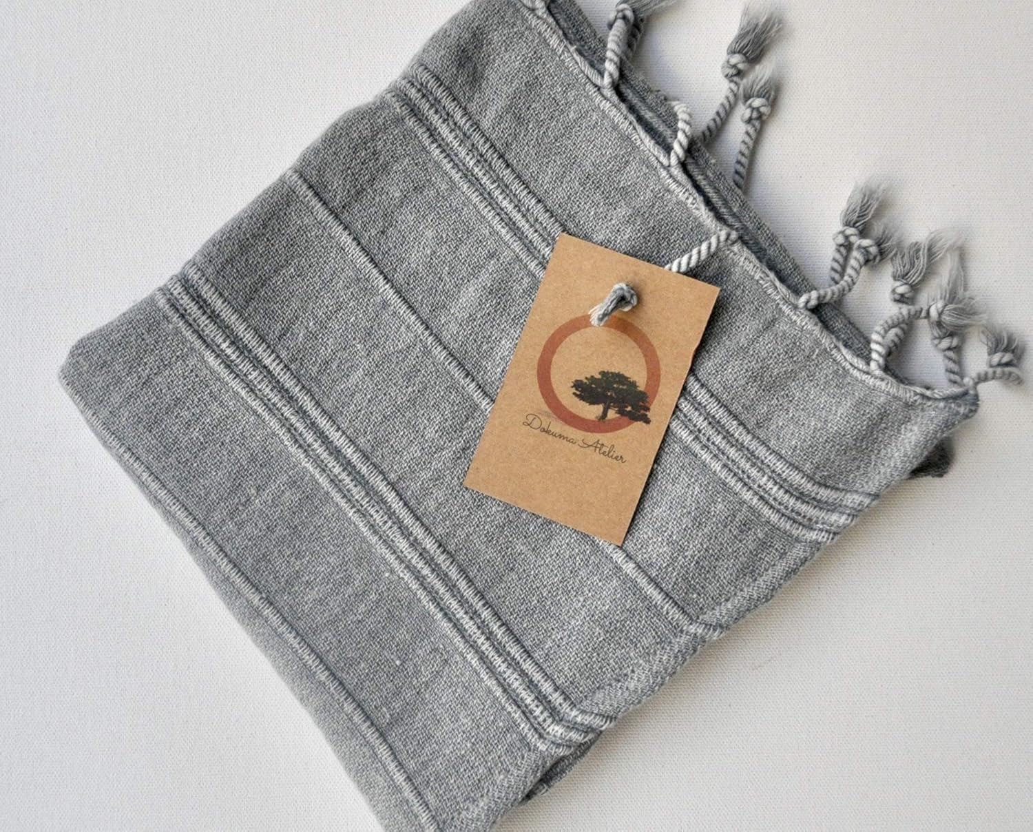 Grey hand towel for bathroom and kitchen decor as well (16