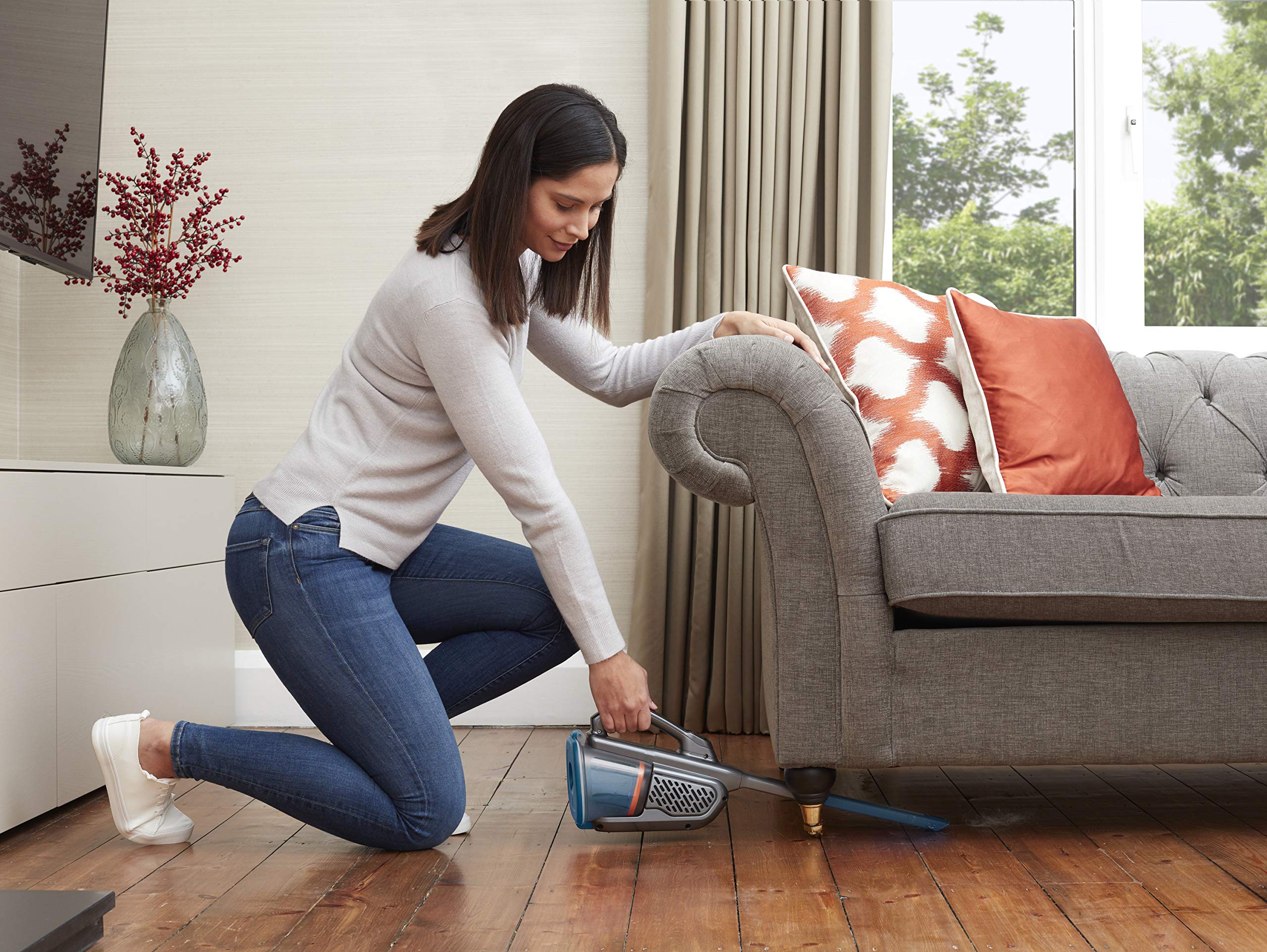 BLACK+DECKER Aspiratore Ricaricabile Aspirabriciole con Accessori e Azione Ciclonica