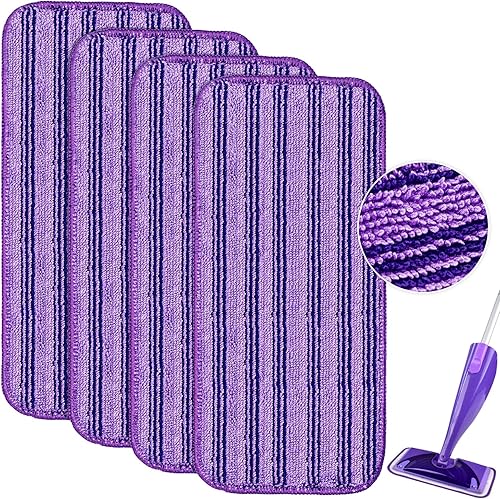 Almohadillas catiónicas actualizadas e innovadoras para Swiffer Wet Jet y la mayoría de trapeadores de velcro de 10 pulgadas, 11 pulgadas y 12
