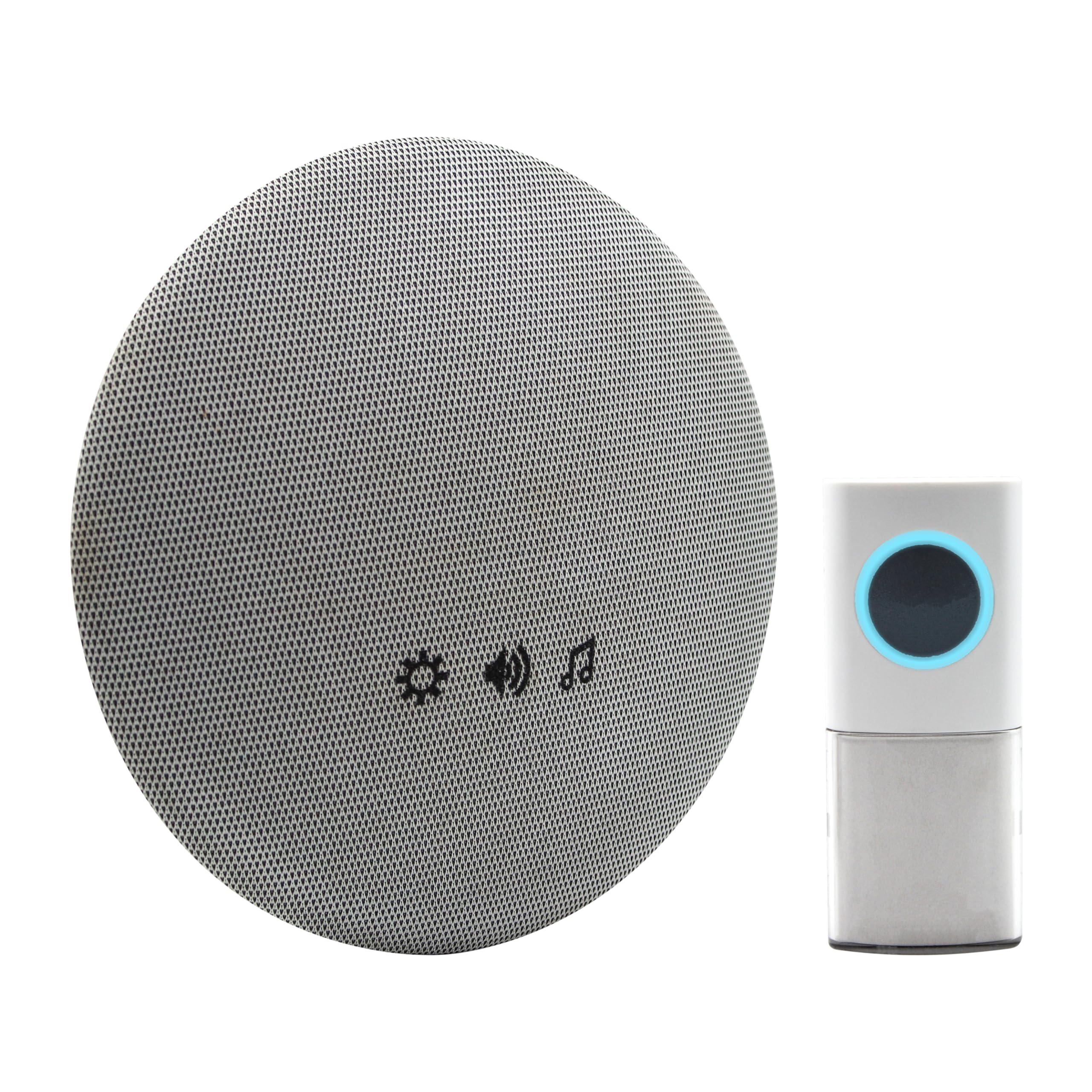 Uni-Com Extra Loud Wireless Door Chime, Portable Doorbell, 98dB Output, Extensive 200m Operating Range, 30 Different Chimes