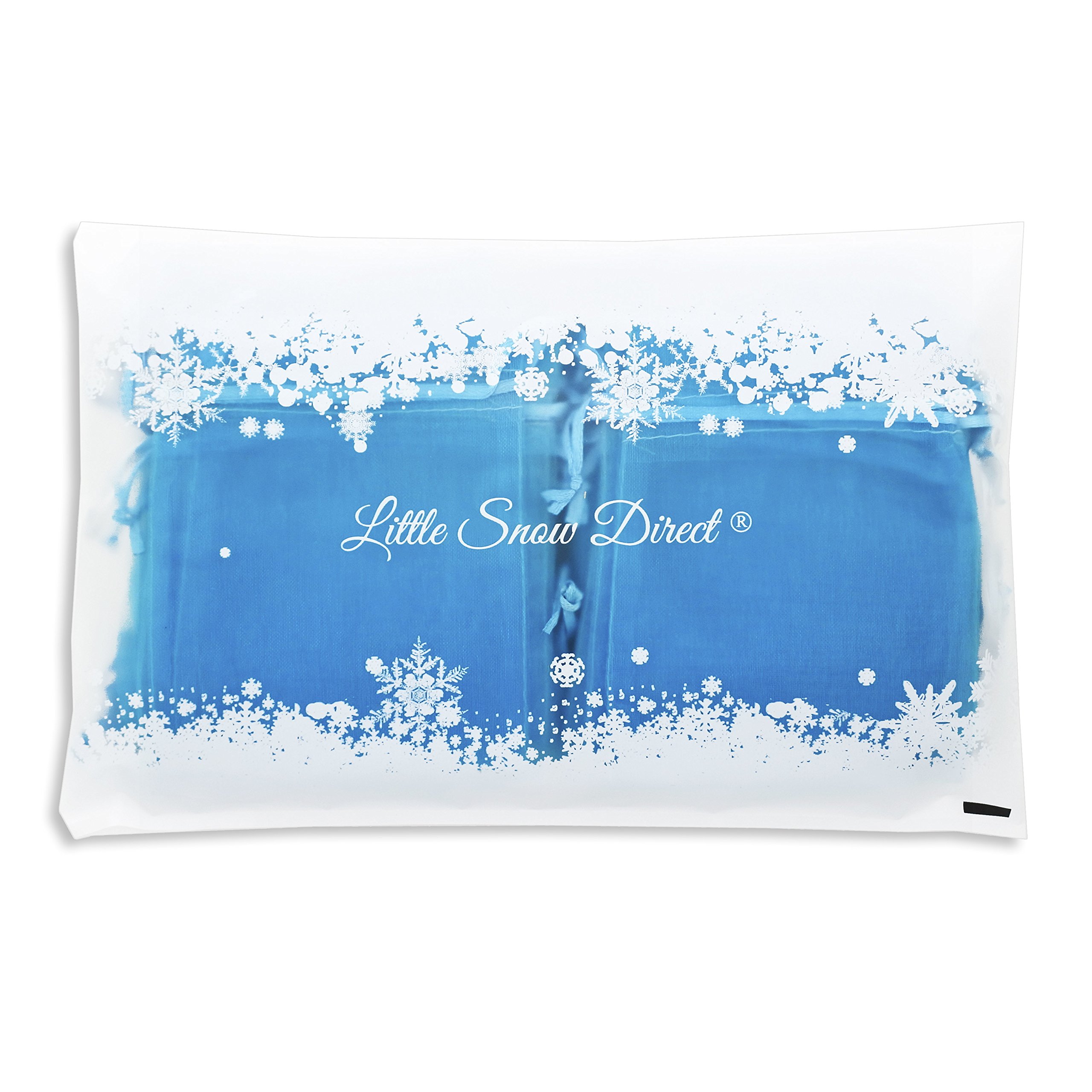Little Snow Direct 100pcs 9 x 12cm Organza Gift Bags Wedding Favour Bags Jewellery Pouch (turquoise/aqua, 100)