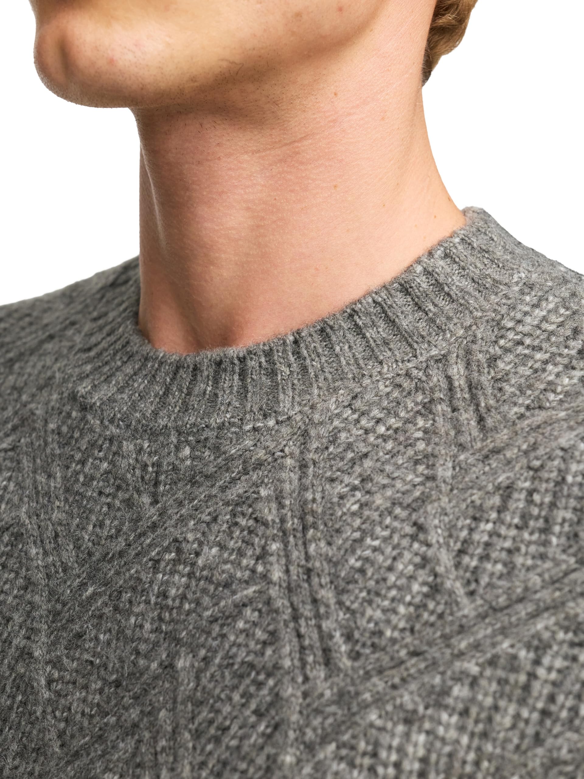 KRONSTADT Herren KSPollard Strickpullover Sweatshirt mit Rundhalsausschnitt | Zeitloser Strickpullover mit Rundhals und weicher Qualität, Herrenpullover, Sweater, Freizeitpullover, Pullover für Männer