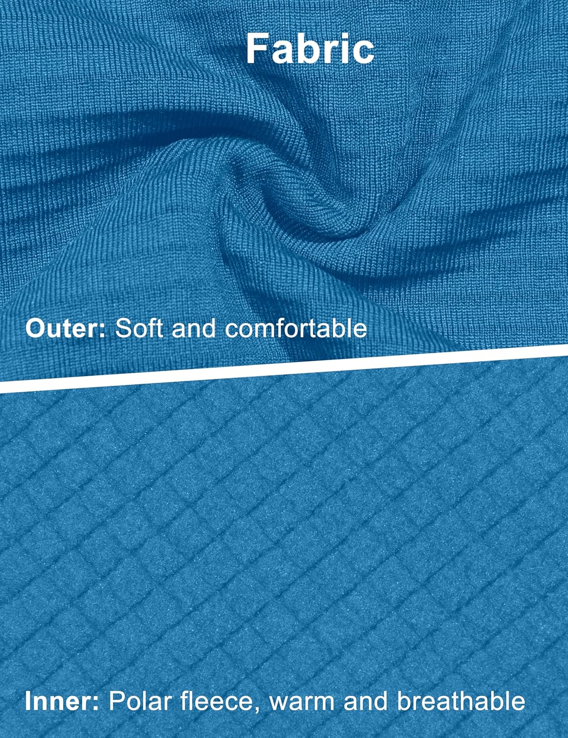 Little Donkey Andy Men's Winter Lightweight Warm Fleece Running Jacket Breathable Hooded Thermal Jacket with Thumb Holes - Image 4