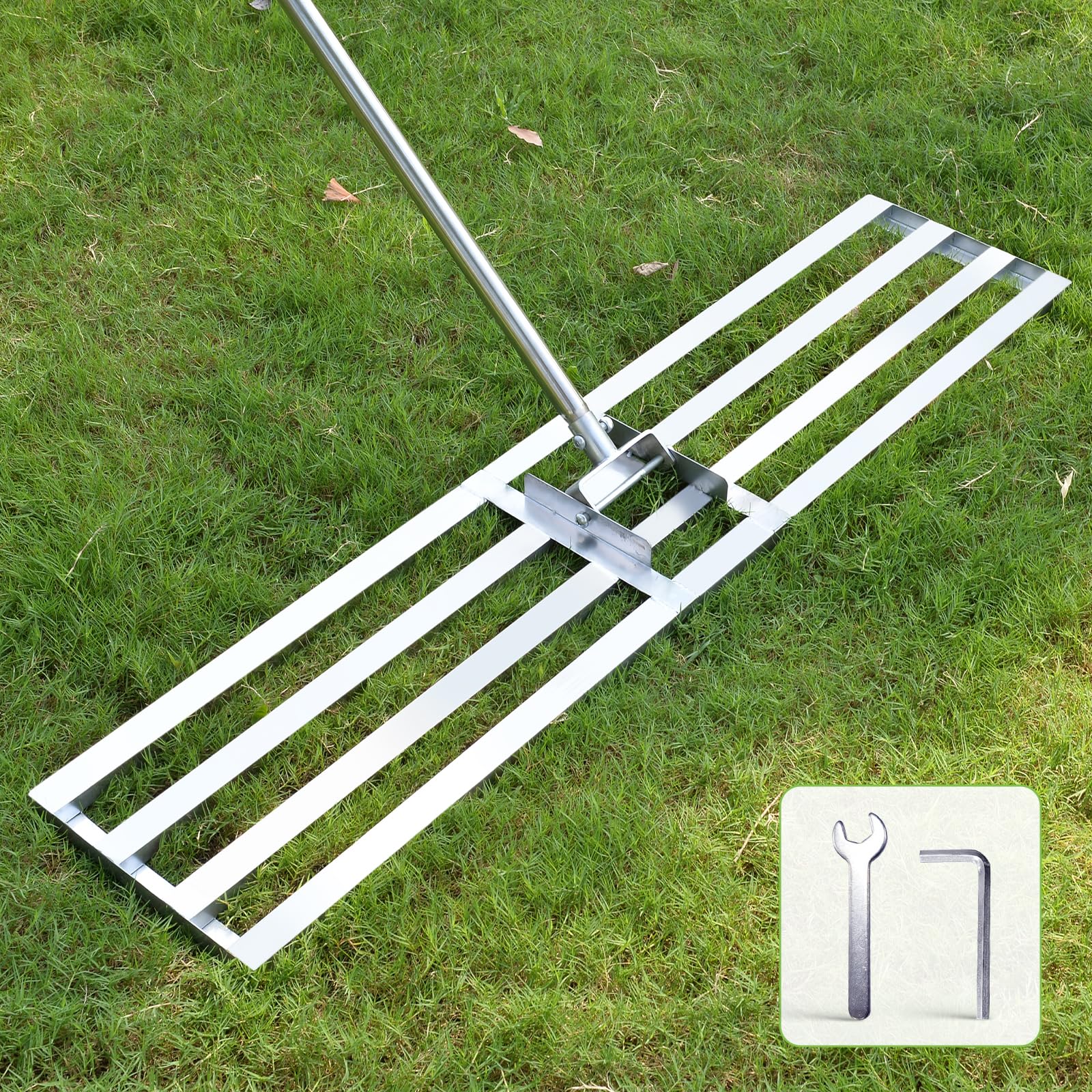Snapklik.com : Scalebeard Lawn Leveling Rake ,7 FT Ground Level Tool ...
