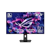 ASUS ROG Strix OLED XG32UCWMG, Monitor Gaming da 31.5″ 4K UHD OLED (3840 x 2160), da 240 Hz a 480 Hz, 0.03ms (GTG) Response Time, Compatibile con G-SYNC, 99% DCI-P3, DisplayWidget Center, Nero