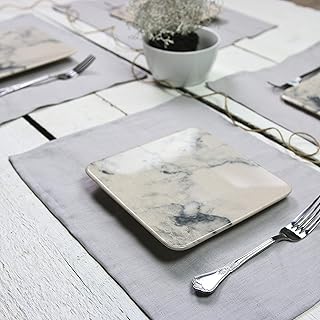 Light gray Linen placemats, Linen placemats, Handmade Linen Placemats, Linen placemats gray color, Linen placemat set of 2 4 6 8 10