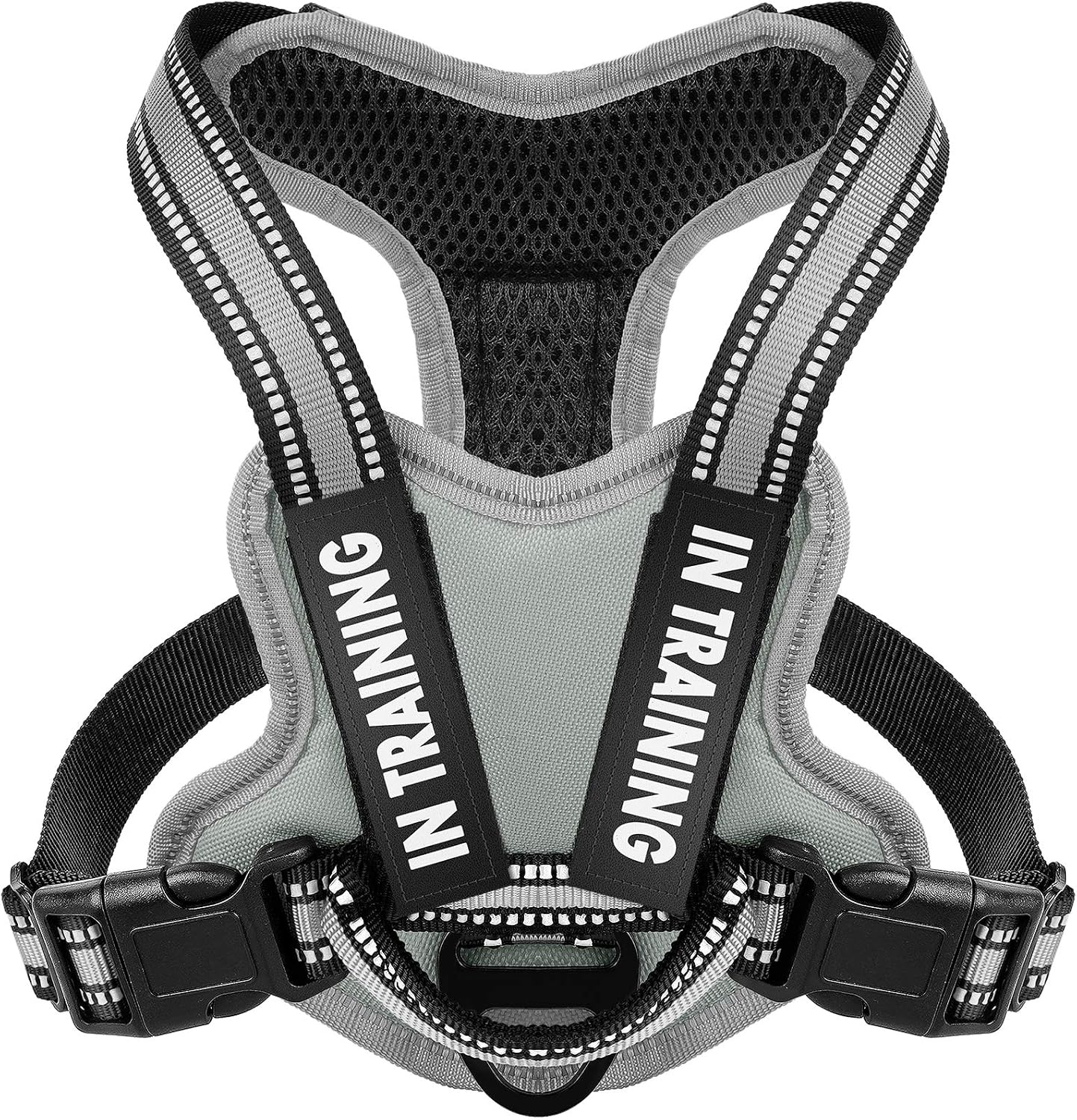 Bolux in Training Dog Harness, Over The Head Dog Harness No Pull Dog Oxford Vest Reflective Breathable Adjustable Pet Halter for Small Medium Large Size Dogs - No More Pulling, Tugging or Choking