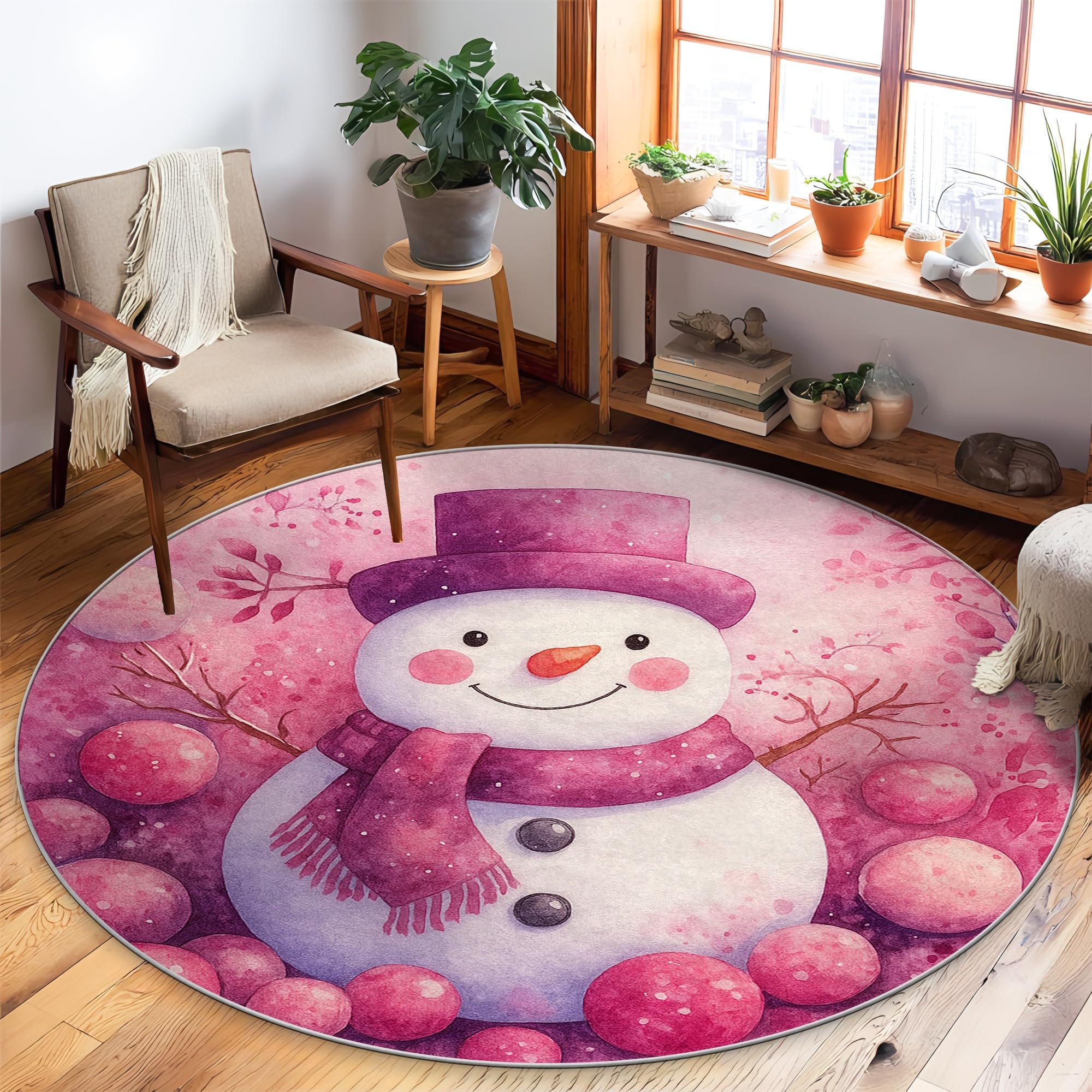 Tapis bonhomme de neige antidérapant pour sécuriser le sol du salon