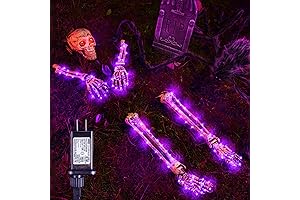 Halloween Skeleton Yard Decoration: Spooktacular Bone Yard Decor with Glowing LED Lights