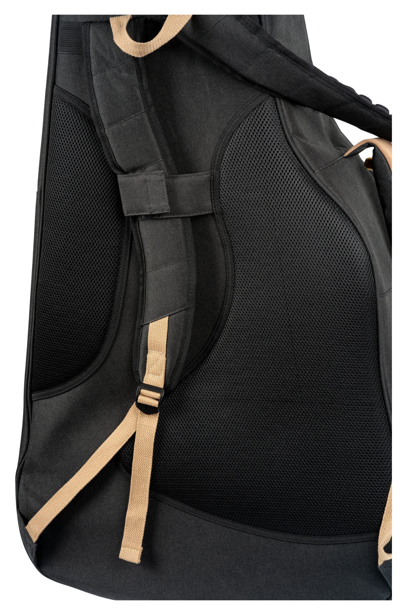 Ortega Guitars Deluxe Bass Gigbag - Akustik Bass Tasche - Höhe 128 cm - Breite 48 cm - Baumwolle, Schwarz (OGBAB-DLX-BK)