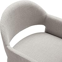 Vista 9 de Modway Talia - Sillón de comedor tapizado de tela en lino