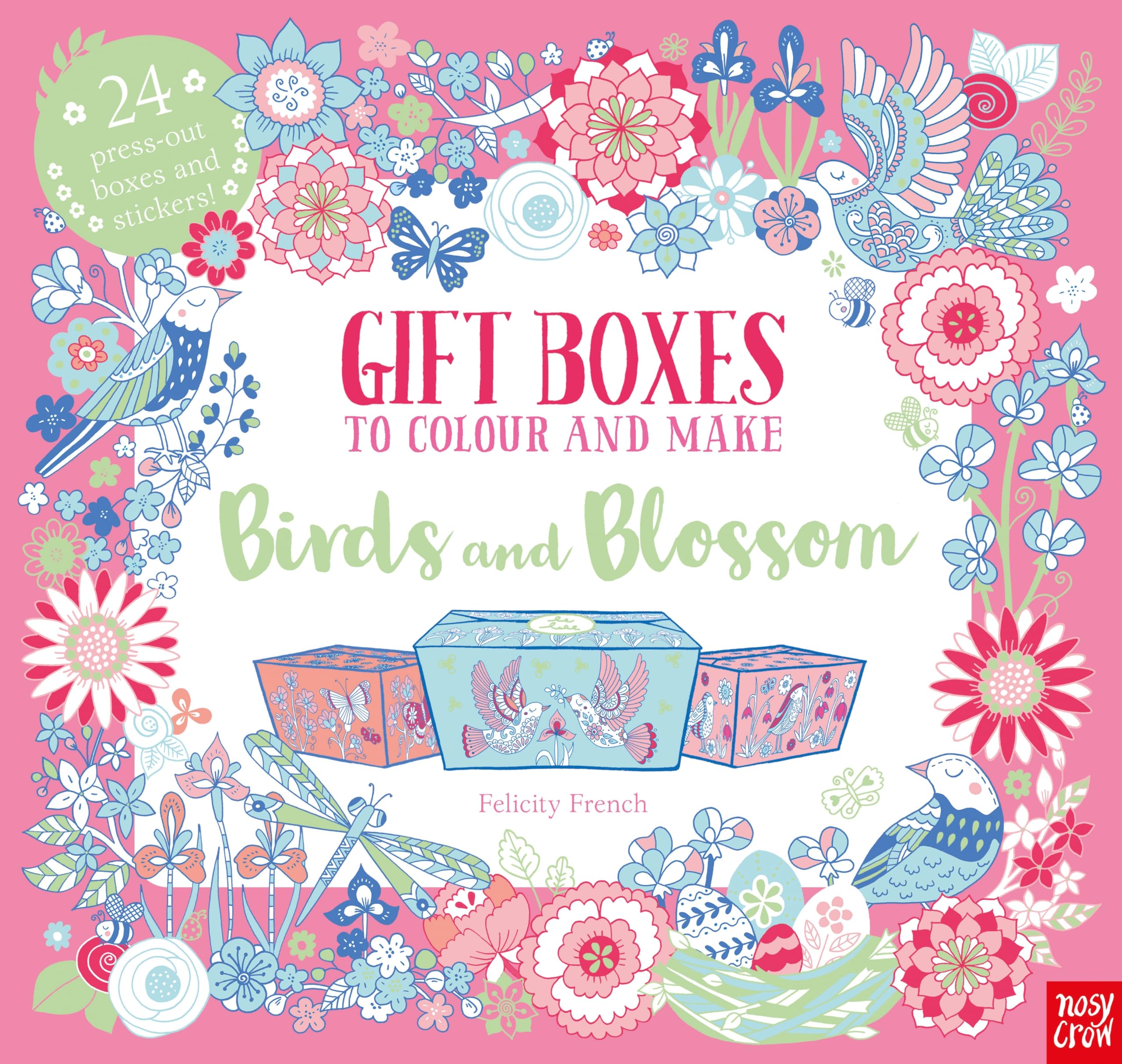 Gift Boxes to Colour and Make: Birds and Blossom (Colouring Book of Beautiful Boxes)
