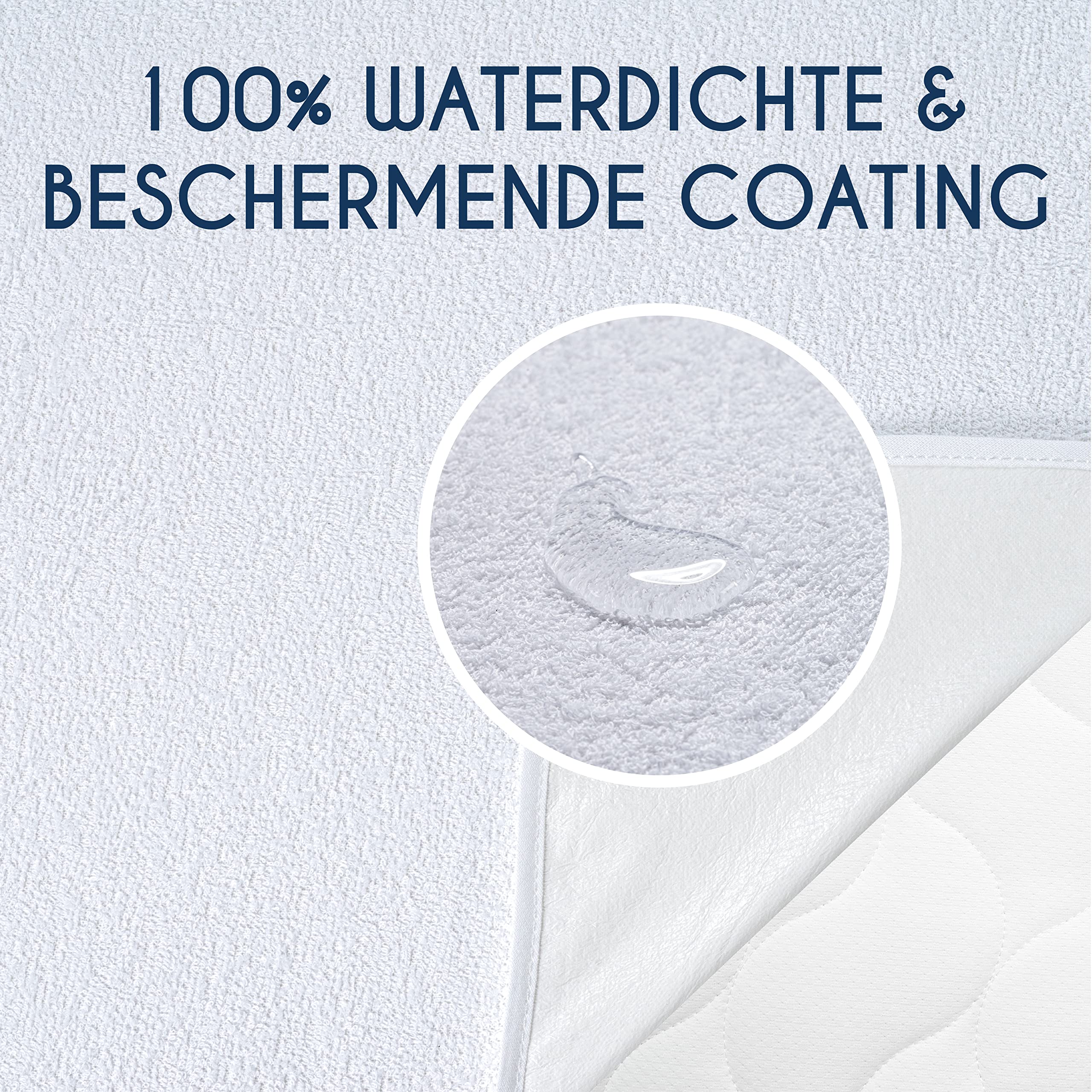 Dreamzie Matrasbeschermer, 140 x 200 x 20 cm, tegen mijten en bedwantsen, matrasbeschermer 140 x 200 cm, met ritssluiting, voor allergieën, waterdicht, bi-ome en Oeko-Tex Dreamzie Matrasbeschermer, 140 x 200 x 20 cm, tegen mijten en bedwantsen, matrasbeschermer 140 x 200 cm, met ritssluiting, voor allergieën, waterdicht, bi-ome en Oeko-Tex
