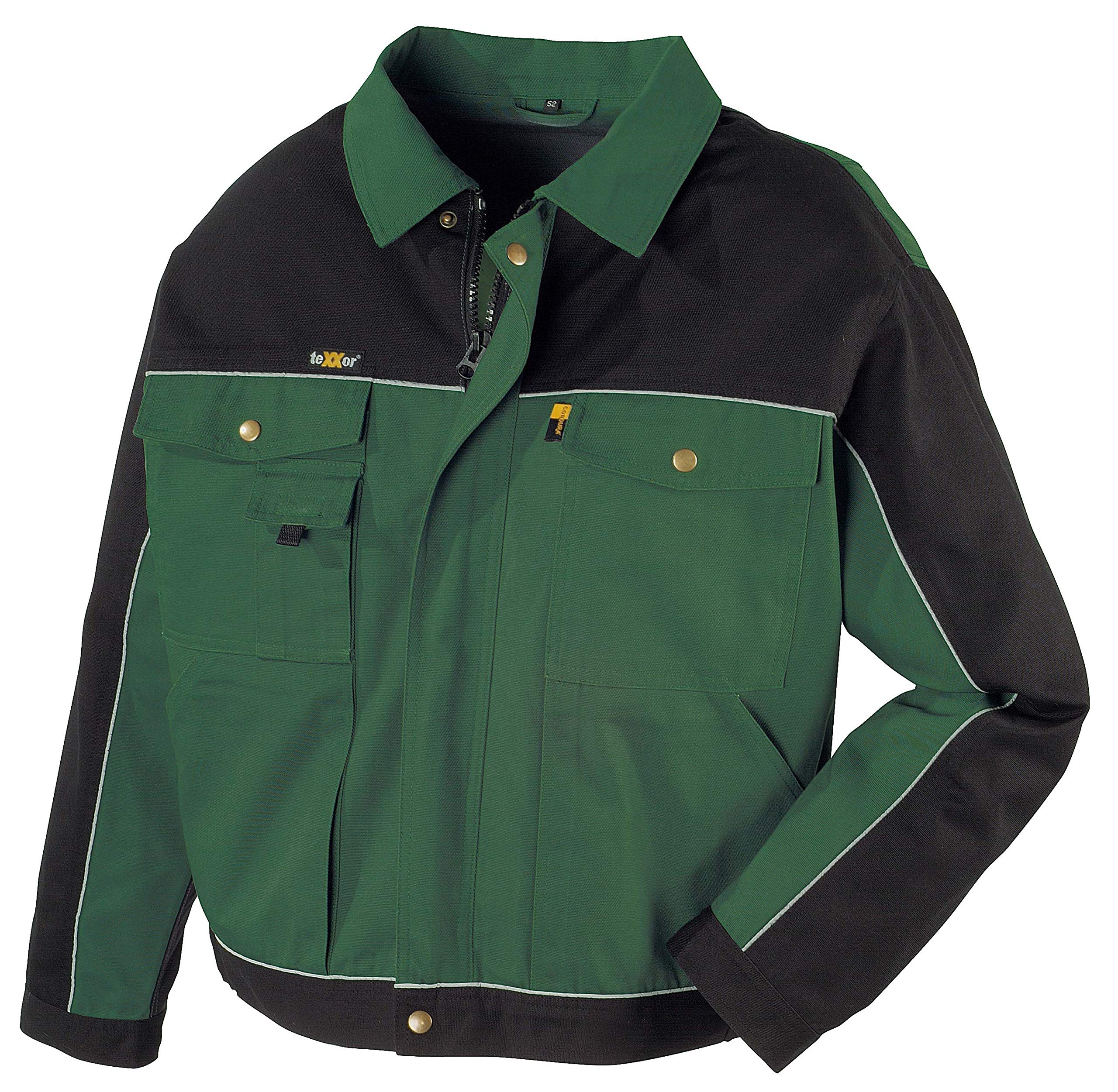 teXXor 2-in-1 Arbeitsbundjacke Canvas 320 mit Cordura, verstärkt grün 64, 20-008315-64
