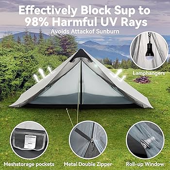 Amazon.com : Ultralight Tent 3-Season Backpacking Tent 2