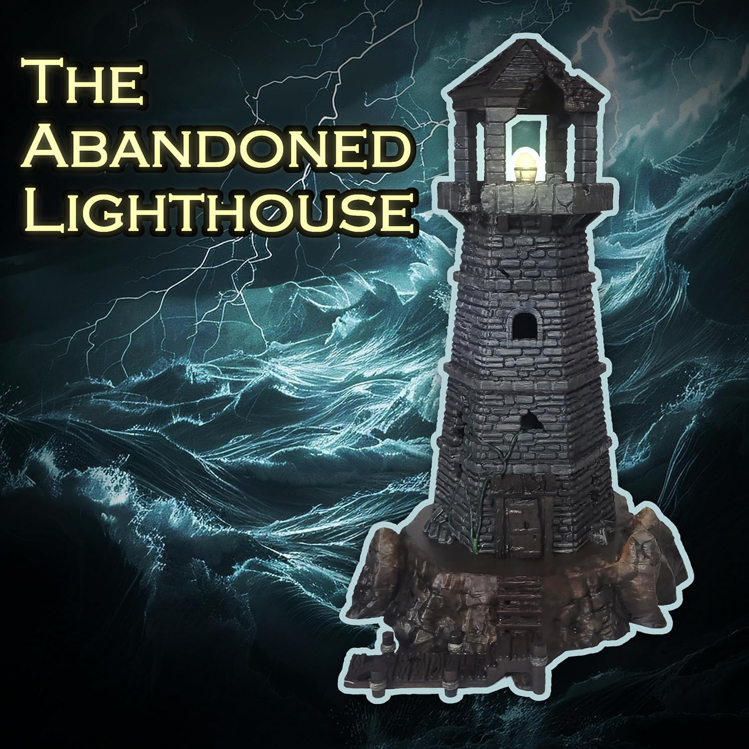 The Abandoned Lighthouse – 28/32mm Fantasy Terrain for Tabletop RPGs & Wargames (Multi-Color)