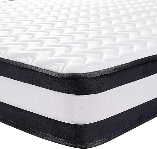 Miniatura 4 de DreamQi - Colchón híbrido de espuma viscoelástica de 8 pulgadas transpirable cómodo en una caja para aliviar la presión y apoyar el sueño Queen 8