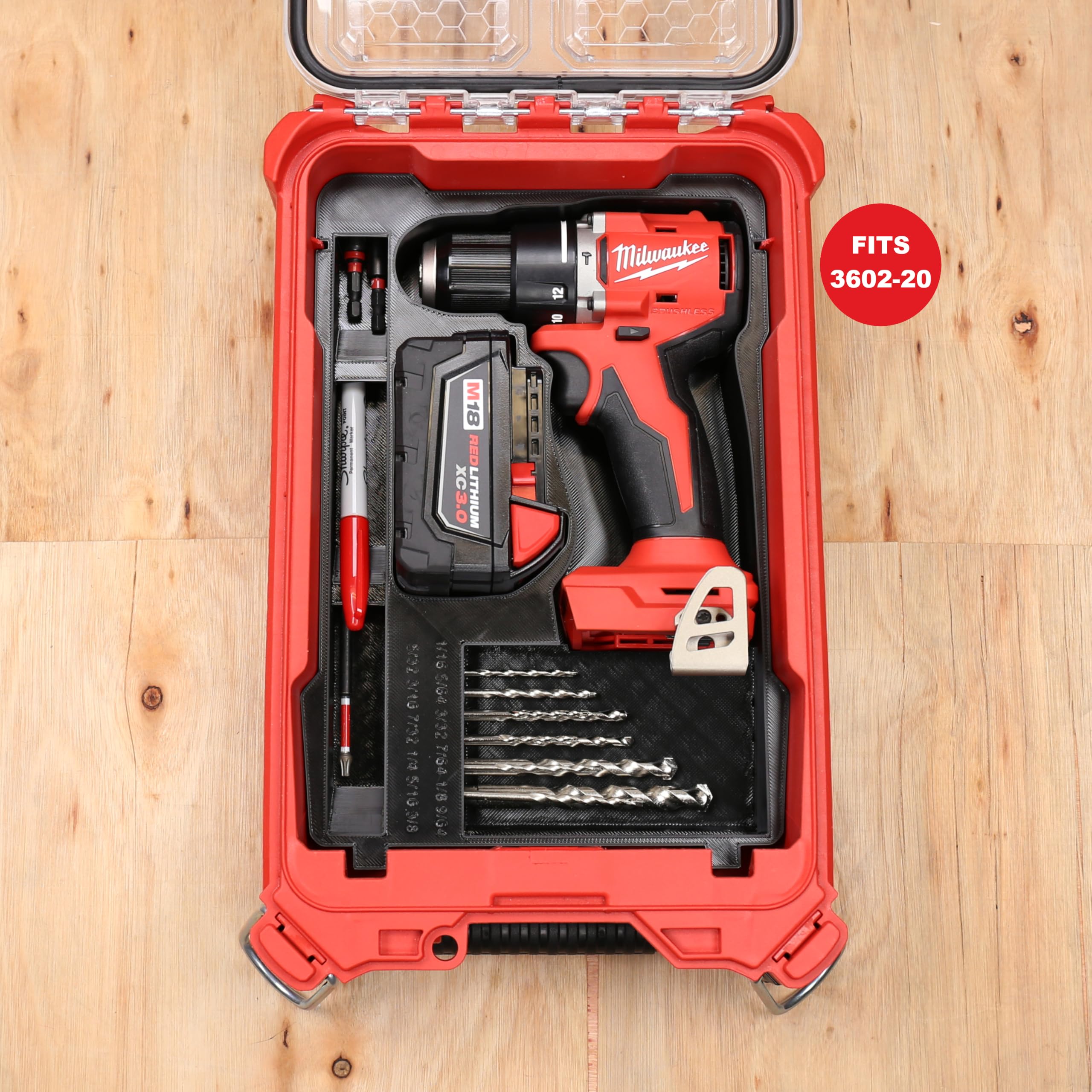 Insert for Milwaukee M18 Brushless 1/2" Hammer Drill Driver 3602-20 — Amazon image 2