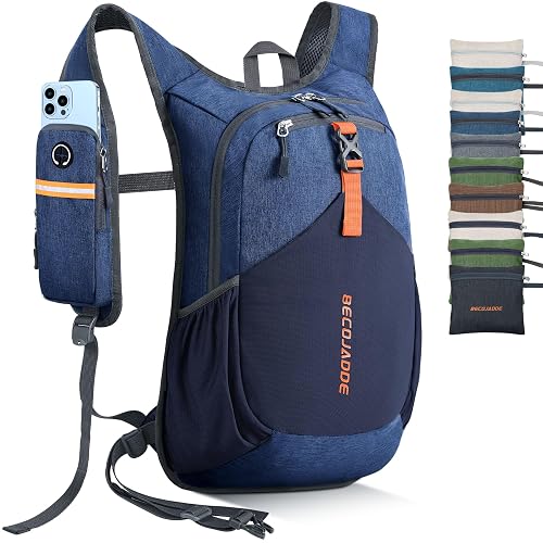 BECOJADDE 20L Small Hiking Backpack Foldable Daypack