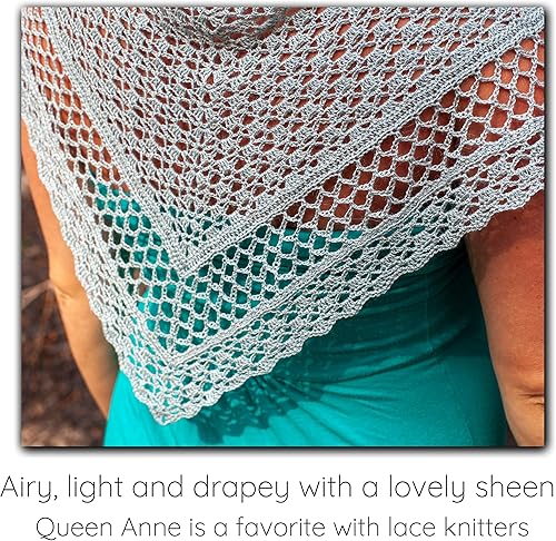 Miniatura 3 de Living Dreams Queen Anne LACE - Ovillo de lana 100% suave y lujosamente suave, color ciruela