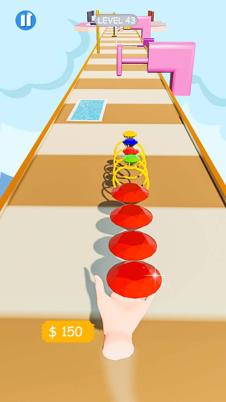 Gem Stack Games 3D, Jewel Stacking Games, Diamond Stack Rush Games