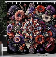 Vista 13 de Ambesonne - Colección de decoración, cortina para regadera de baño de poliéster