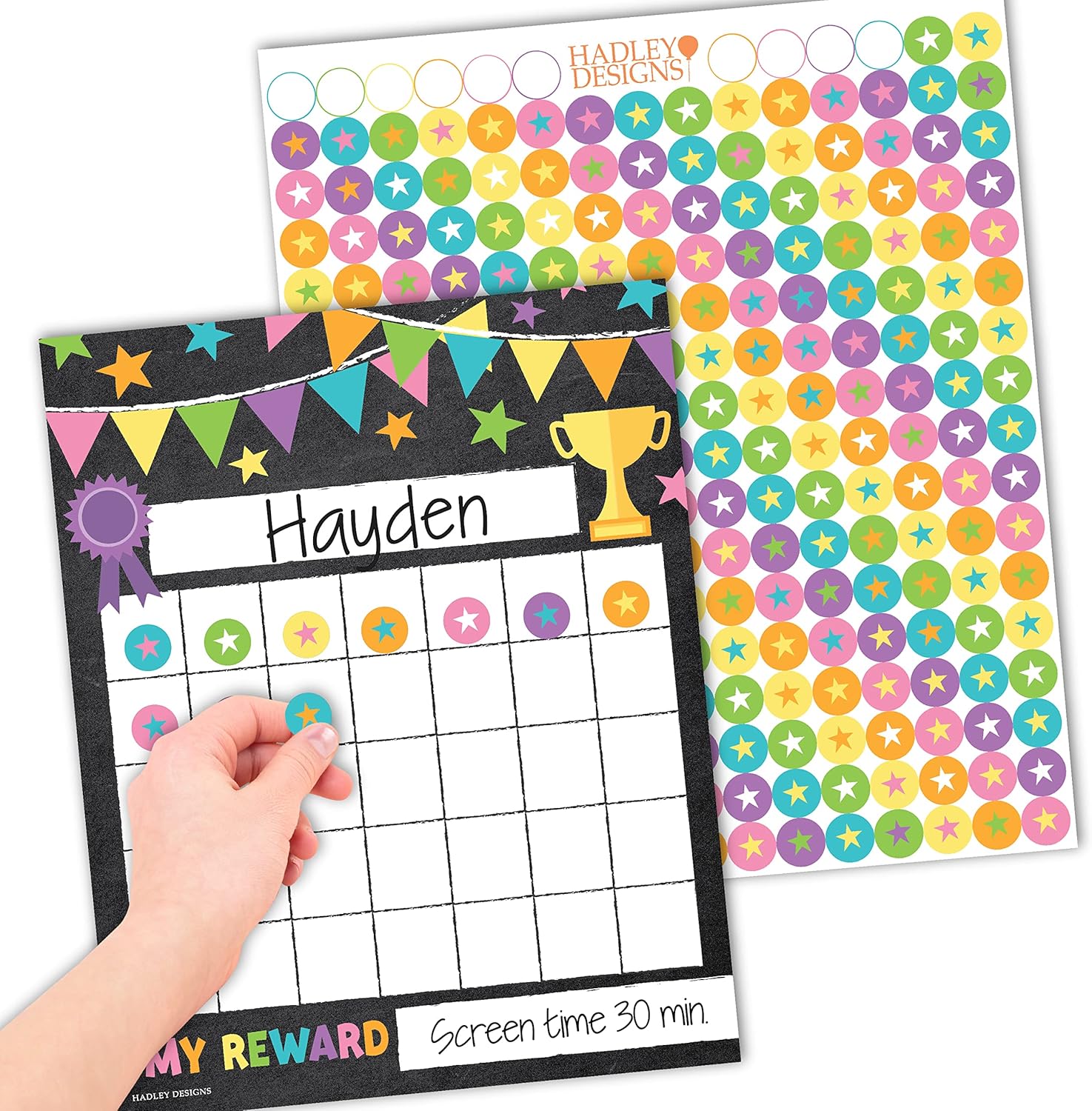 Sticker Chart for Kids Behavior at Home & Classroom – 25 Reward Chart for Kids Incentives, Gold Star Sticker Sheets, Chalkboard Theme Incentive Charts for Classroom Must Haves Sticker Chart for Kids Behavior at Home & Classroom – 25 Reward Chart for Kids Incentives, Gold Star Sticker Sheets, Chalkboard Theme Incentive Charts for Classroom Must Haves