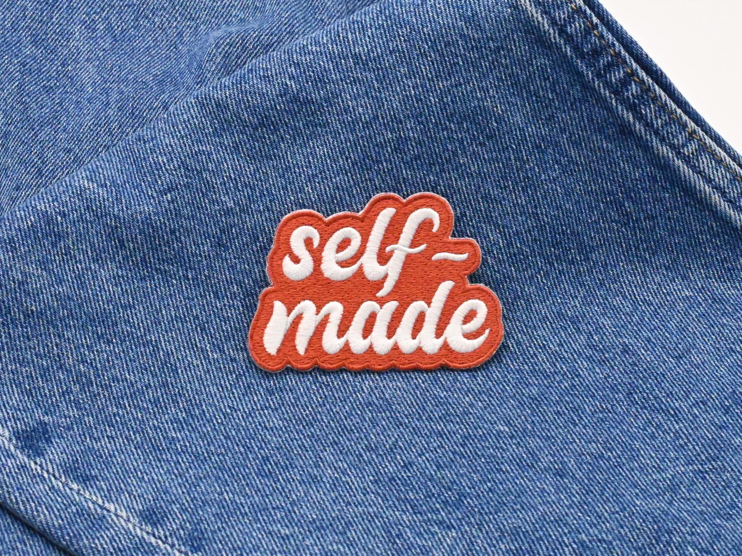 Écusson Thermocollant 'Chill' Motif Oranger Rétro - Patch Brodé Vintage Pour Vêtements