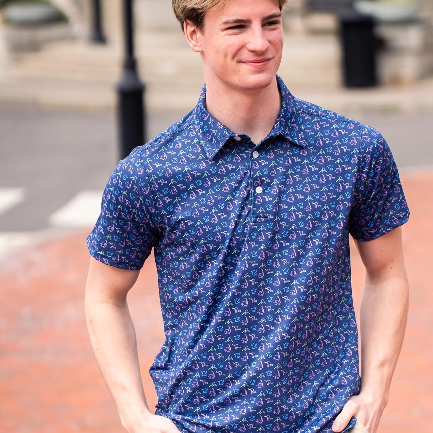 ChalkTalkSPORTS Hockey Short Sleeve Polo Shirts - Mens Hockey Performance Sport Polo - Youth & Adult Sizes