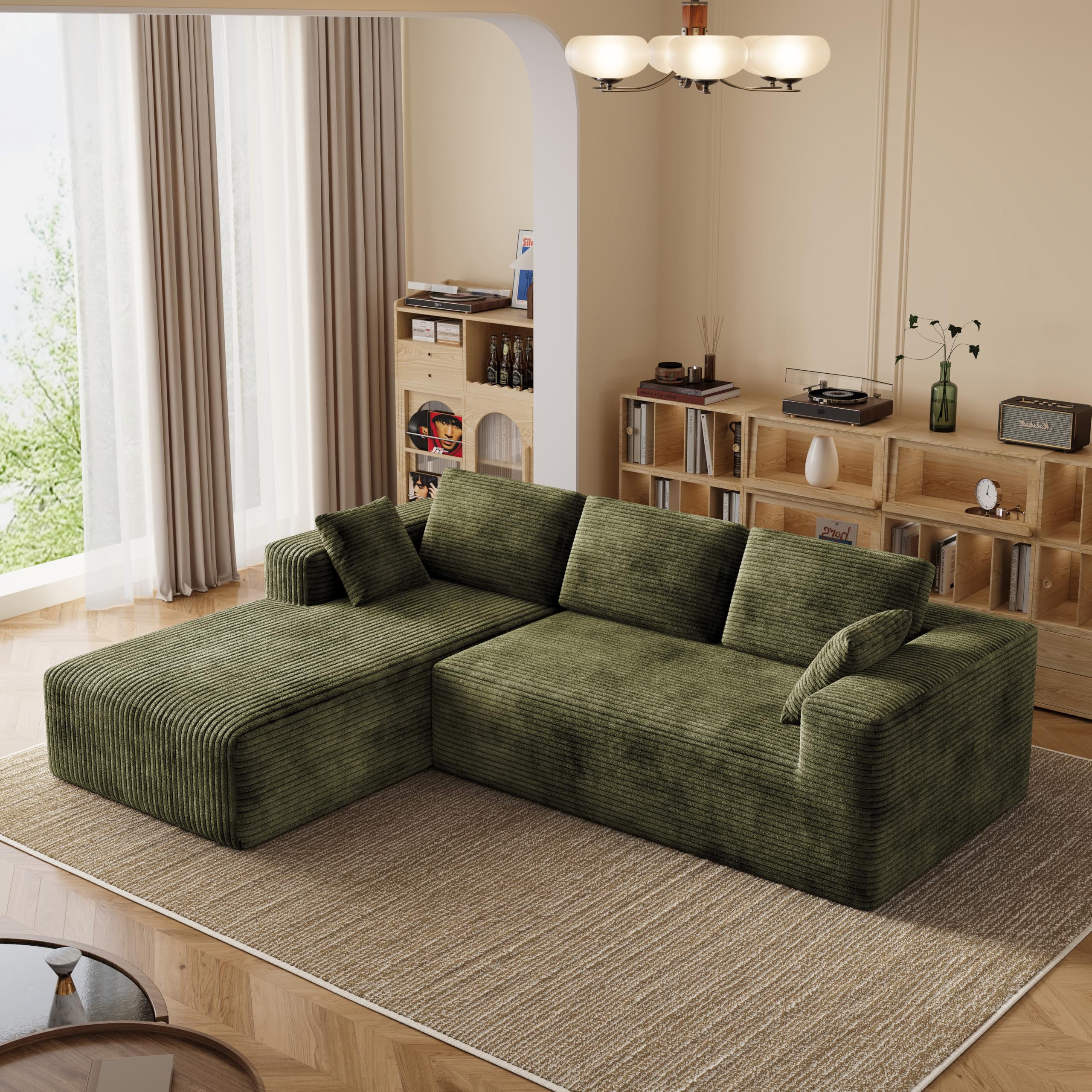 Rwatjairex 106 Corduroy Sectional