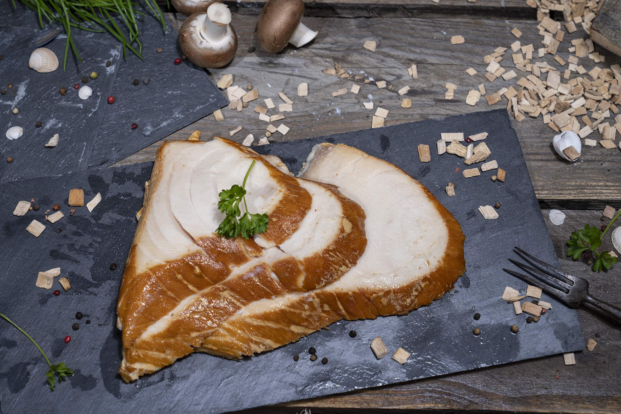 GreetFish Butterfisch, über Buchenholz geräuchert, Natur, 500g