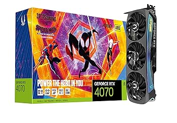 GeForce RTX4070「スパイダーマン：アクロス・ザ・スパイダーバース」 Amazon | ZOTAC Gaming GeForce RTX 4070 AMP AIRO