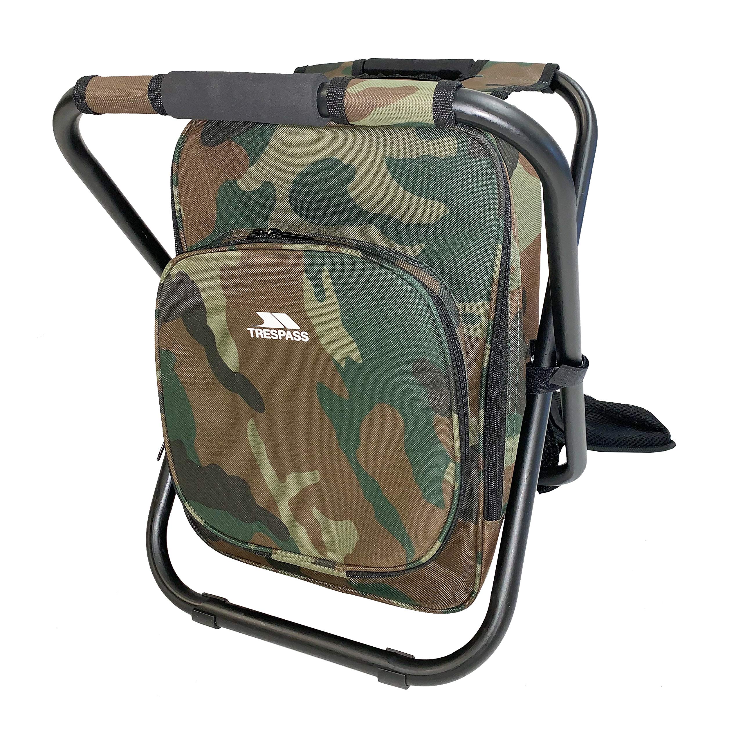 Trespass Camo Backpack Chair For Hiking & Fishing Jubilee