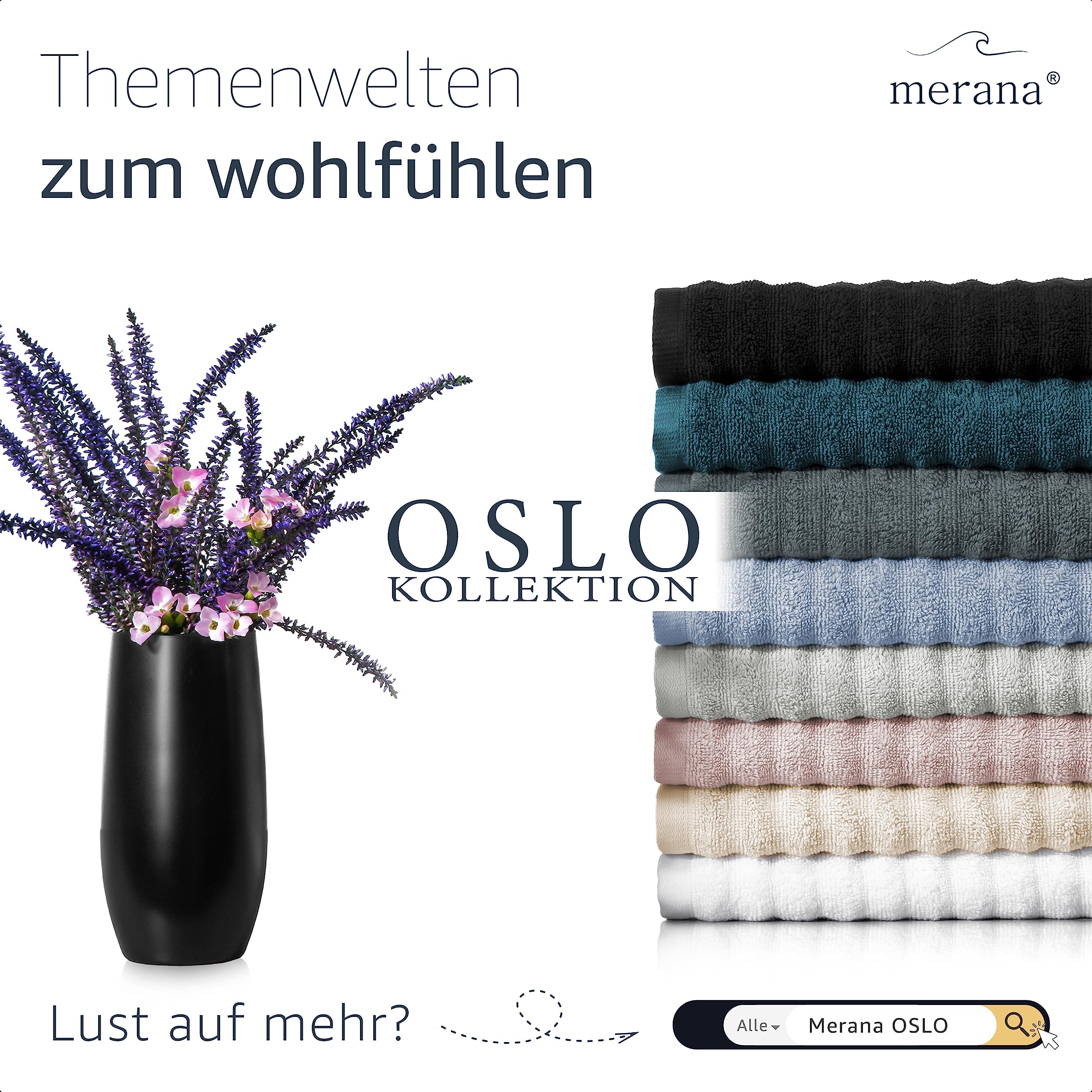 Merana Oslo, telo mare per sauna e mare, extra grande, assorbente, morbida e senza pelucchi, spugna di lusso, 100% cotone, Oeko-TEX, 590 g/m² (olio di petrolio, 80 x 200 cm)
