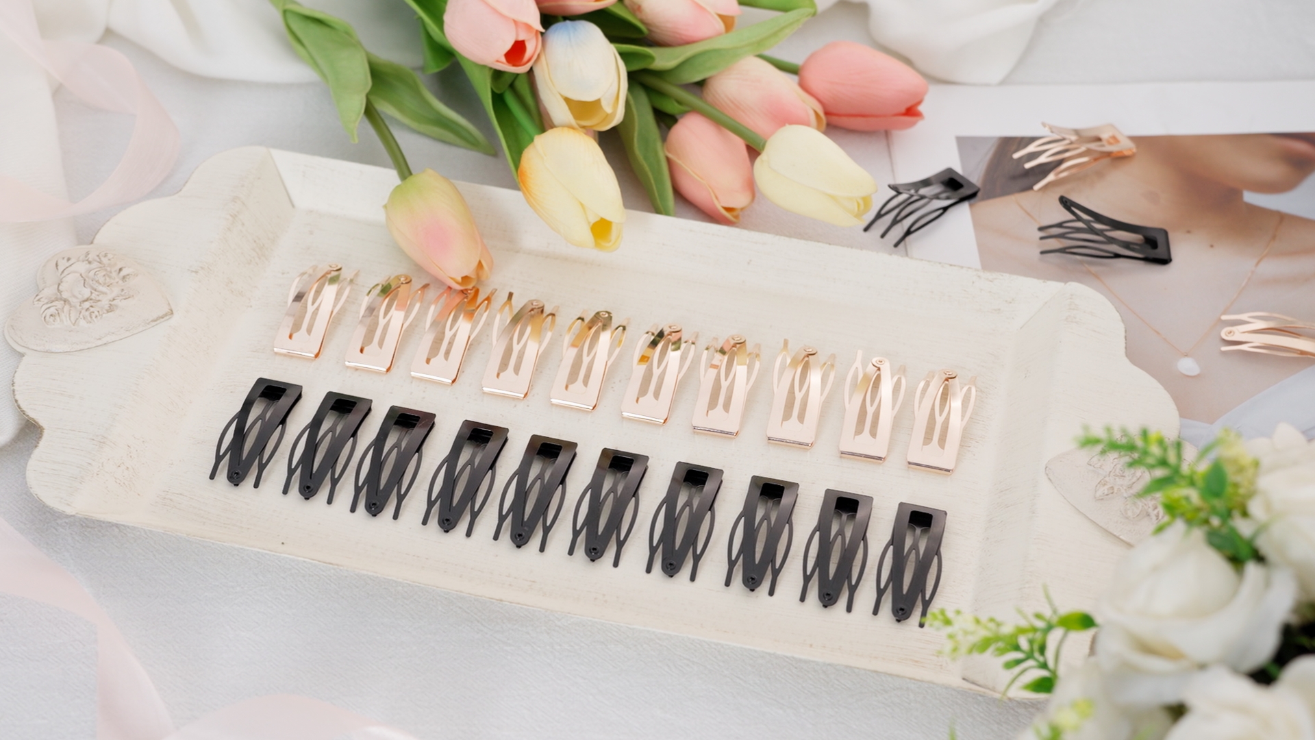 ヘアアクセサリー ((kapital ))hair band 2set Amazon.com : 32 Pieces Hair Clips Set - 3 Prong Double Grip Metal