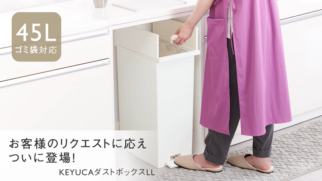 KEYUCA (ケユカ) ダストボックス LL ホワイト