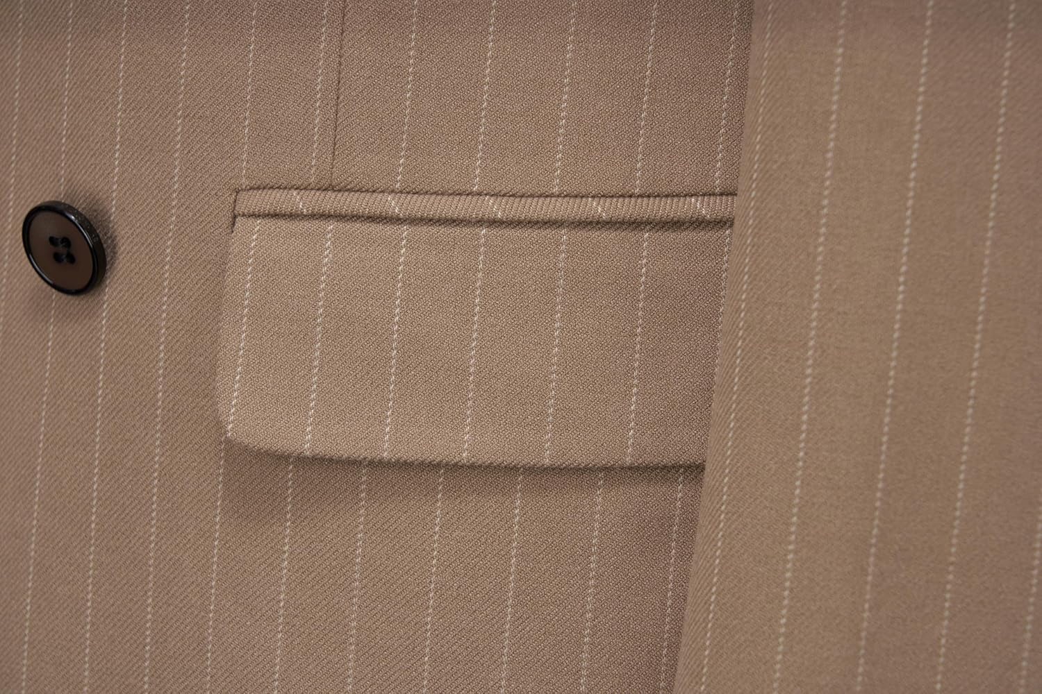 MOGU Mens Double Breasted Pinstripe Suit 2 Piece Slim Fit Tuxedo Formal Jacket and Pants for Business Wedding Prom - Image 7