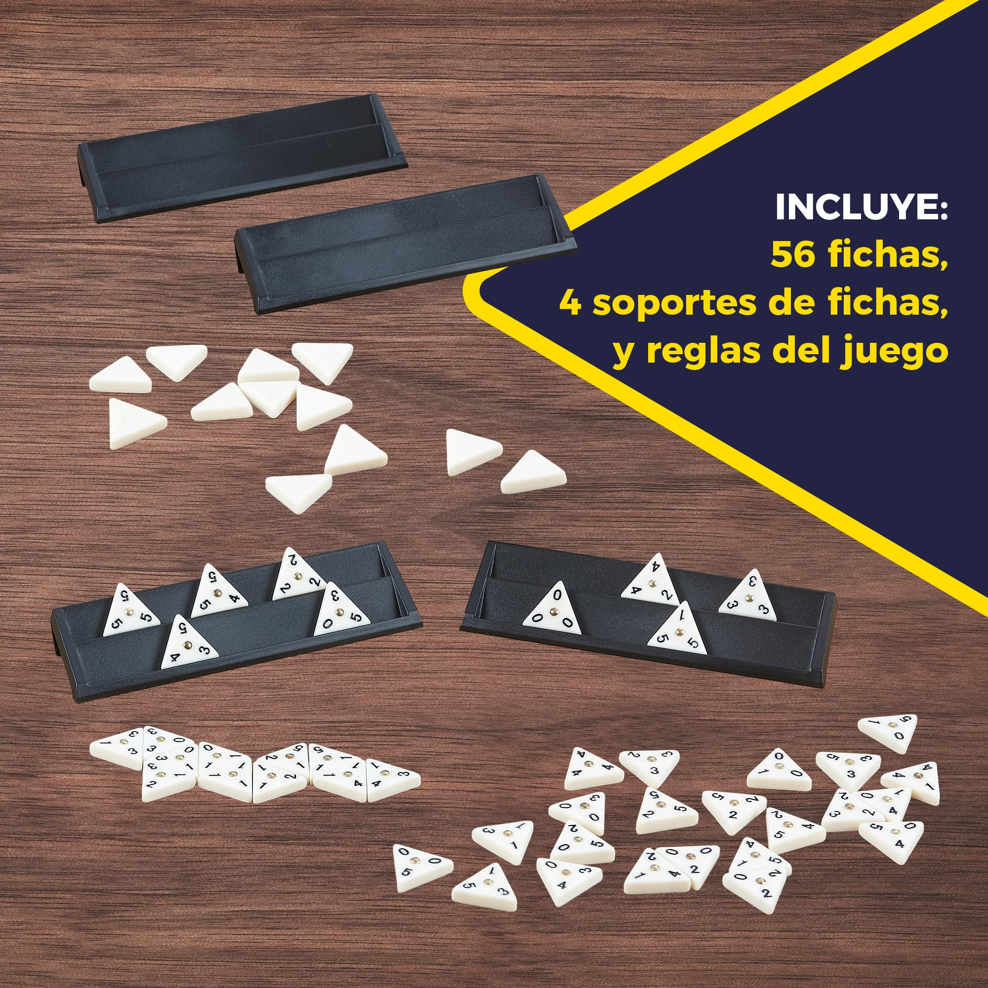 Bizak, Triominos Caja Metalica, Edición de Viajes, Juego de Mesa de Dómino para Niños +6 Años, Juguete Estratégico de 2 a 4 Jugadores, Compacto y Portátil, Estimula el Razonamiento Lógico (64550632)