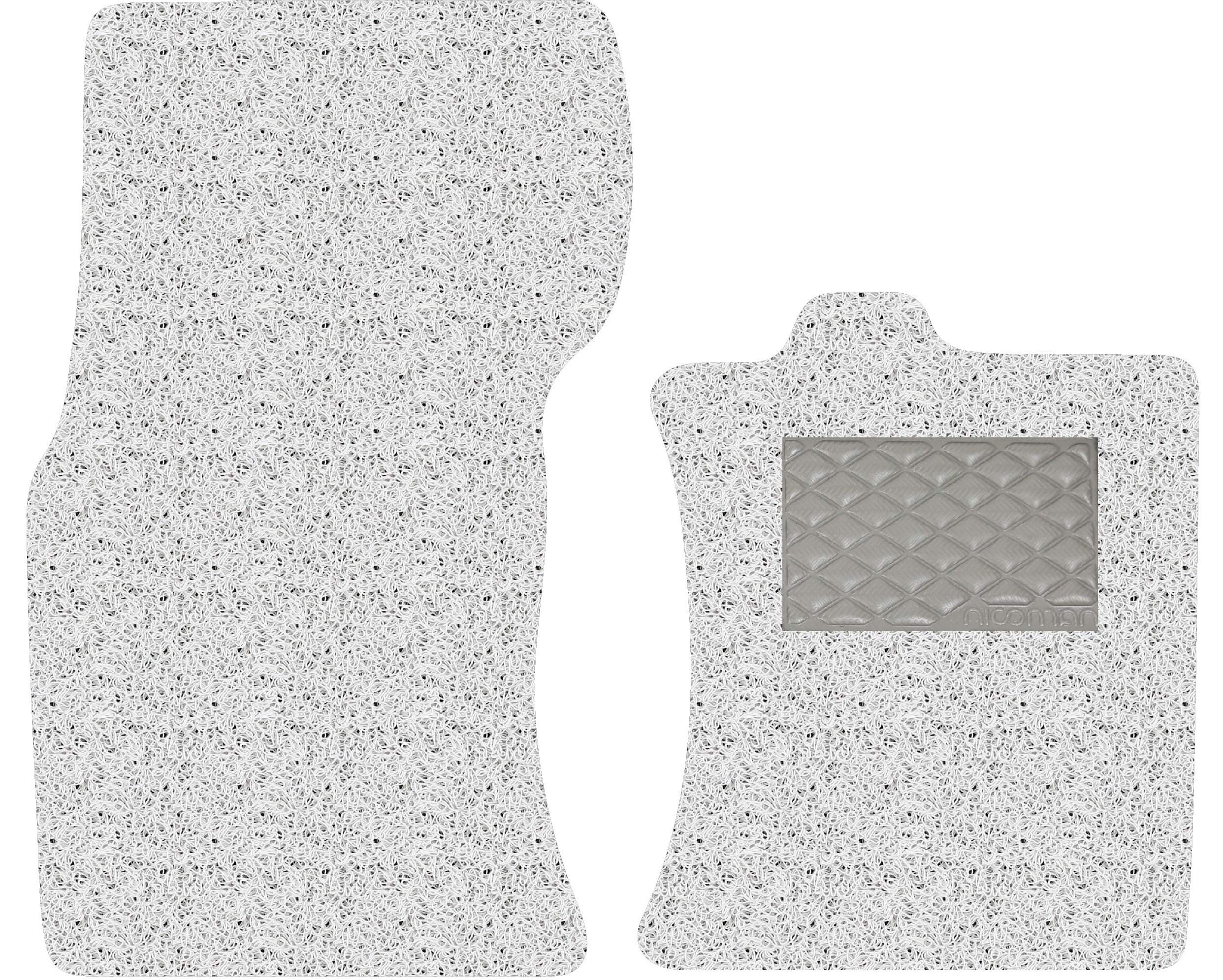 Nicoman Spaghetti All-Weather Fully Tailored Car mats Fit【2016-2019 XF Saloon/Estate X260 】(Front Set 2-Piece,White)