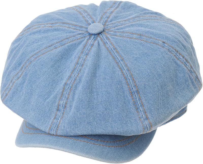 Denim Cotton Newsboy Hat Baker Boy Beret Flat Cap KR3613