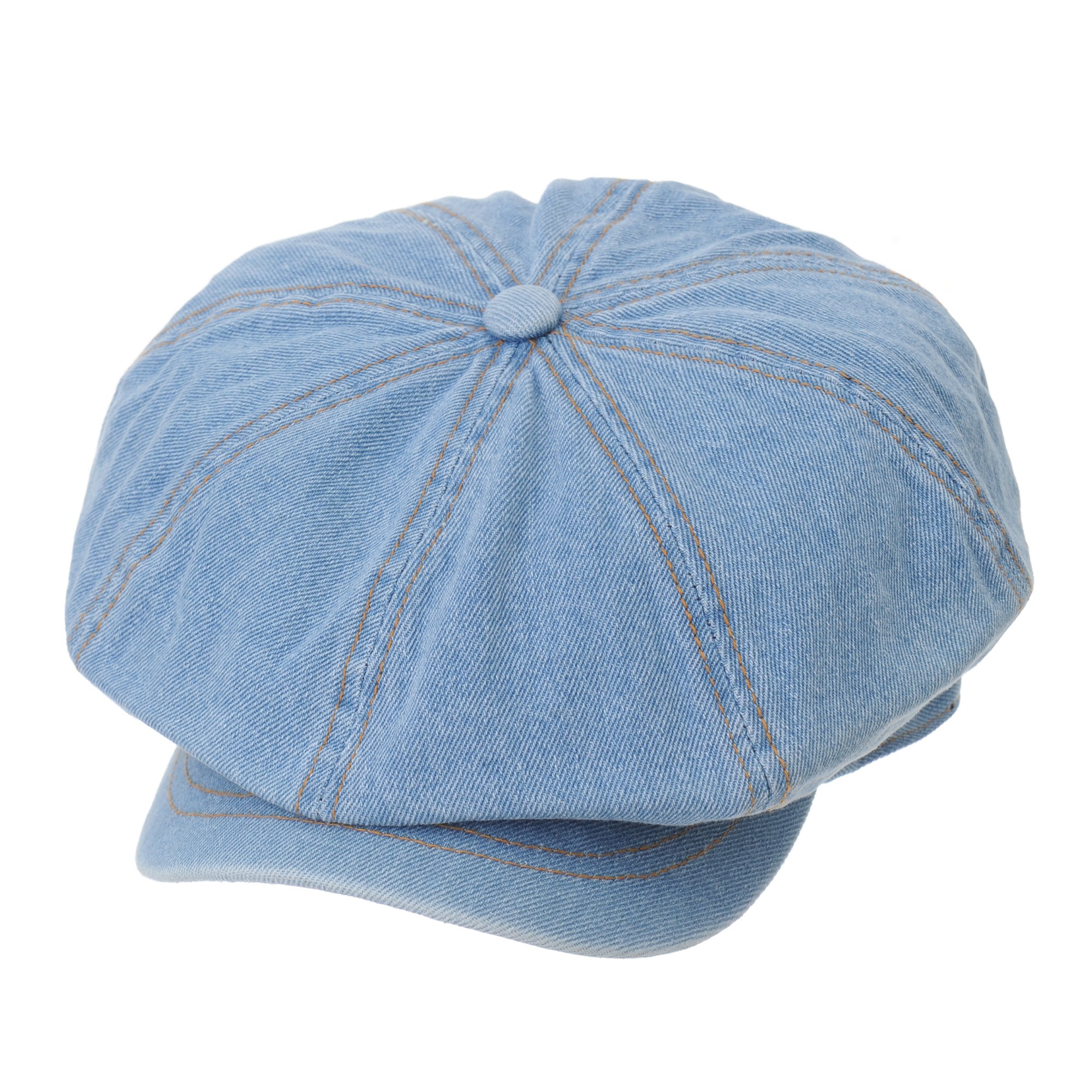 WITHMOONSDenim Cotton Newsboy Hat Baker Boy Beret Flat Cap KR3613