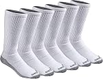 Dickies Dri-tech Chaussettes de contrôle de l'humidité pour homme, disponibles en L-xl (6, 12 Chaussettes