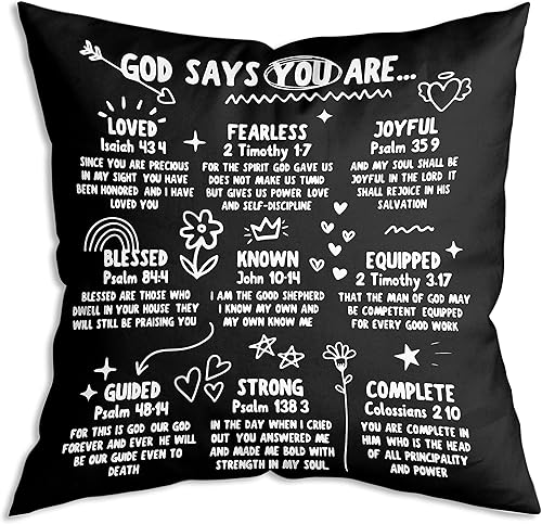 Miniatura 7 de I want to be so full of Christ that if a mosguito bites mit flies away sing there is power in the blood Positive Quote Throw Pillow Covers 18x18