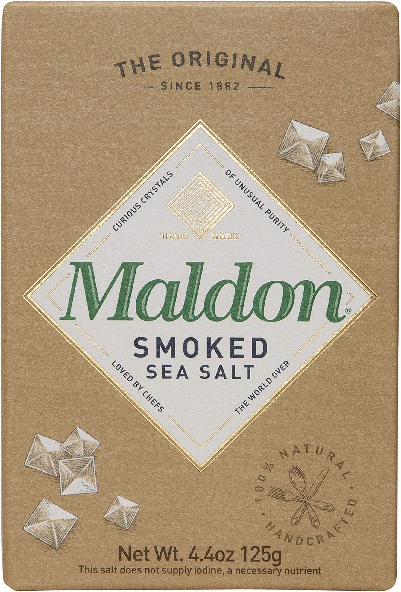 Maldon Salt, Sea Salt Flakes, 8.5 oz (240 g), Kosher, Natural, Handcrafted, Gourmet