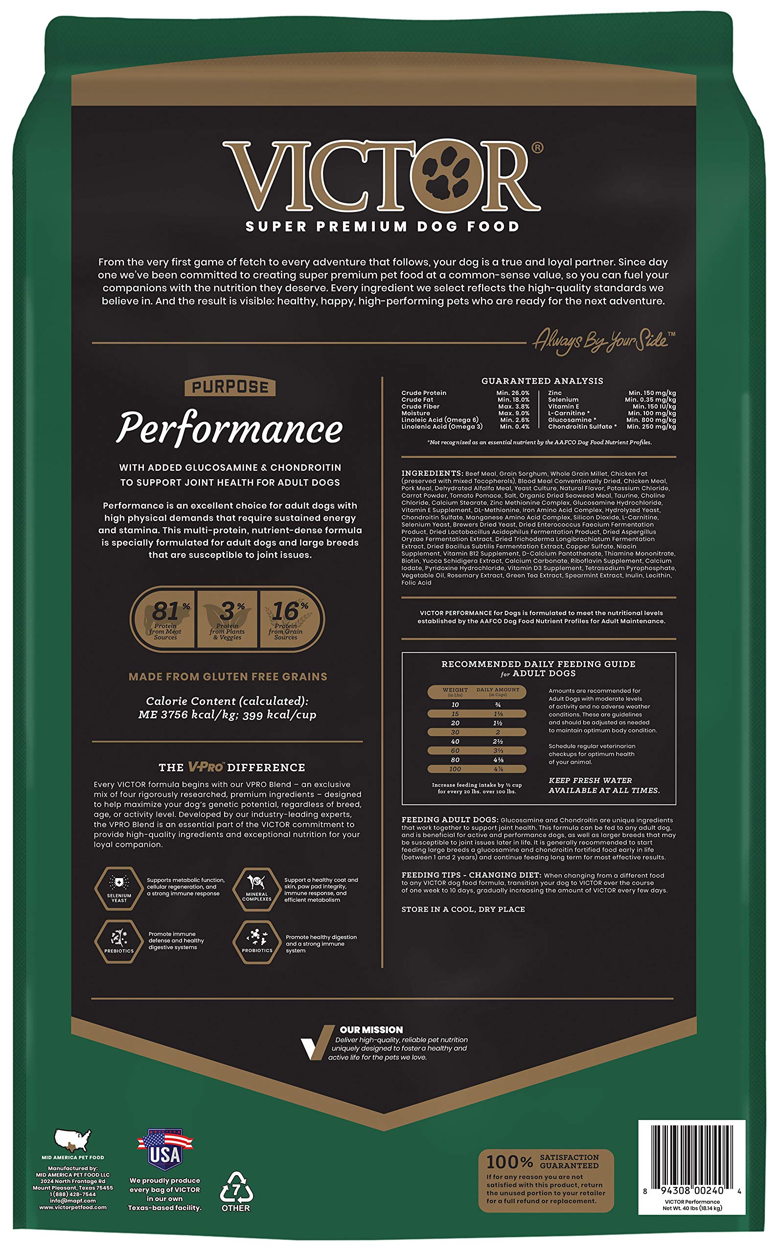 victor with glucosamine