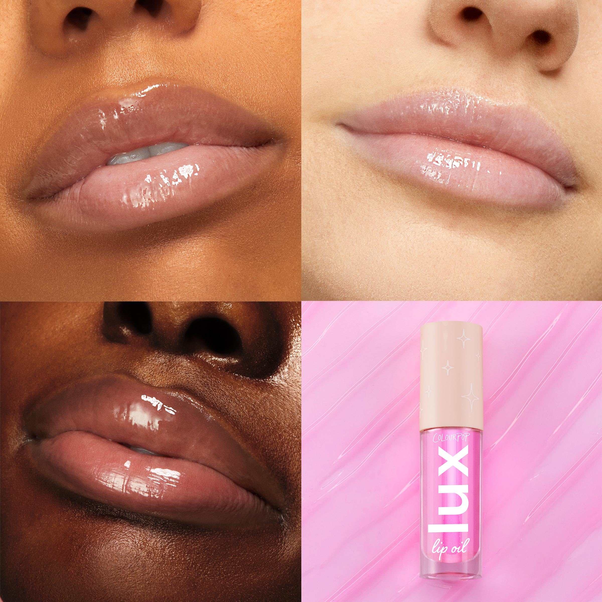 ColourPop Lux Lip Oil - Hydrating, Sheer Tinted Lip Oil Formulated with Antioxidant-Rich Chamomile Extract & Calendula Oil - Non-Greasy, Nourishing Pink Lip Oil - Raspberry Mojito (0.16 oz)