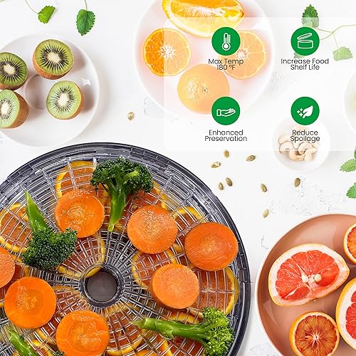 Miniatura 10 de NutriChef - Máquina deshidratadora de alimentos - Conservador de alimentos multi-nivel eléctrico profesional Máquina para hacer carne o carne seca