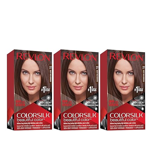 Miniatura 121 de Revlon Colorsilk - Tinte permanente para el cabello, cubre 100% las canas, sin amoníaco, con queratina y aminoácidos, castaño claro 51, 4.4 onzas