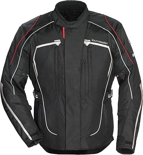 Chaqueta Tourmaster de motociclista para hombres de tela de calidad